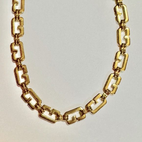 GIVENCHY Vintage Logo Chain Necklace - Picture 1 of 4